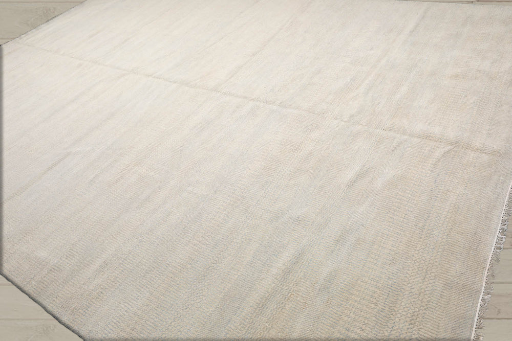 10x14 Beige, Gray, Color Hand Knotted 100% Wool Modern Oriental Rug