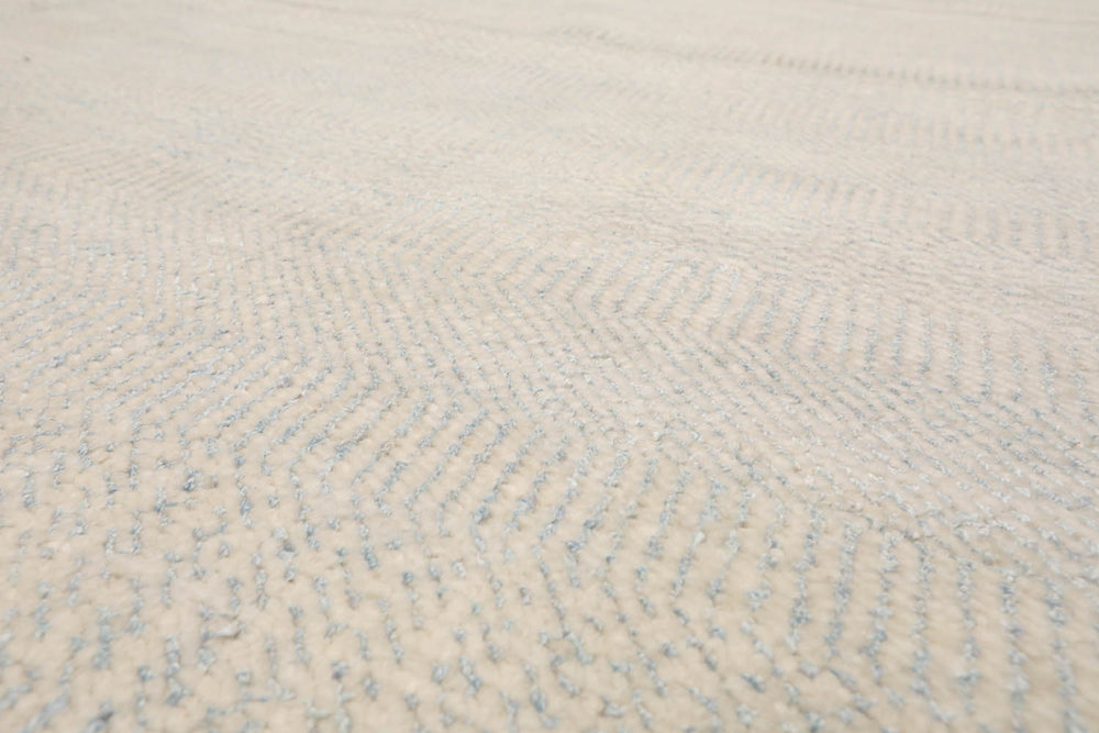10x14 Beige, Gray, Color Hand Knotted 100% Wool Modern Oriental Rug