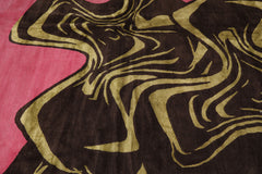 Knotted Rug Pink Brown Hand Knotted 9'x12' Mark Phillips Color Block Modern Tibetan 100% Wool Oriental Area Rug