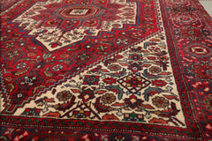 3x5 Red, Ivory, Blue Color Hand Knotted Bidjar 100% Wool Traditional Oriental Rug