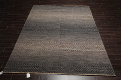 8x10 Gray, Beige, Color Hand Knotted 100% Wool Modern Oriental Rug
