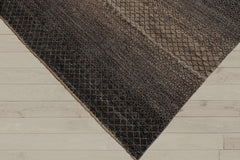 8x10 Gray, Beige, Color Hand Knotted 100% Wool Modern Oriental Rug
