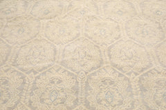 10x14 Gray, Beige, Slate Color Hand Knotted Oushak 100% Wool Transitional Oriental Rug