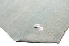 Knotted Rug Blue White Hand Knotted Multi Size Wool and Silk Grass Modern Rugs
