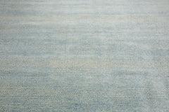 Multi Size Ivory Aqua Color Hand Knotted Wool & Silk Modern Oriental Rug