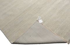 Knotted Rug Beige Gray Hand Knotted Multi Size Wool and Silk Modern Rugs