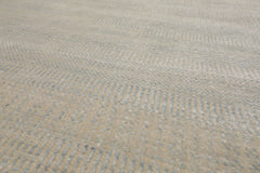Knotted Rug Beige Gray Hand Knotted Multi Size Wool and Silk Modern Rugs