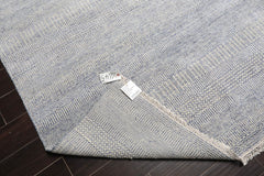 Multi Size Ivory Blue Color Hand Knotted Wool & Silk Modern Oriental Rug