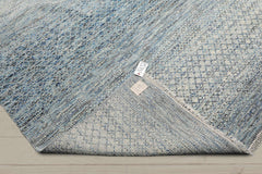 9x12 Beige, Gray, Blue Color Hand Knotted 100% Wool Modern Oriental Rug