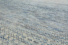 9x12 Beige, Gray, Blue Color Hand Knotted 100% Wool Modern Oriental Rug