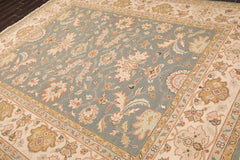 8x10 Slate, Beige, Taupe Color Hand Knotted Kashan 100% Wool Traditional Oriental Rug