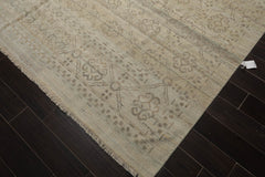 Multi Size Gray Beige Color Hand Knotted Oushak Wool Traditional Oriental Rug