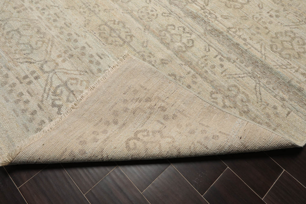 Multi Size Gray Beige Color Hand Knotted Oushak Wool Traditional Oriental Rug