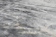 9x12 Tone on Tone Ash Gray, Ash Gray, Color Hand Knotted 100% Wool Modern Oriental Rug