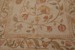 6x9 Beige, Tan, Light Gold Color Hand Knotted 100% Wool Traditional Oriental Rug