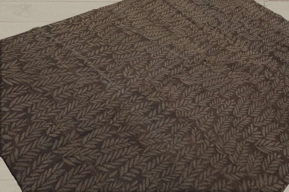 6x9 Taupe, Gray, Color Hand Knotted 100% Wool Transitional Oriental Rug