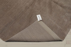 6x9 Tone on Tone Taupe, , Color Hand Knotted Wool & Silk Modern Oriental Rug