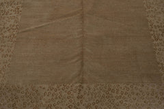 6x9 Tone on Tone Beige, , Color Hand Knotted Wool & Silk Modern Oriental Rug