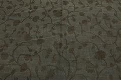 6x9 Gray, Green, Color Hand Knotted 100% Wool Transitional Oriental Rug
