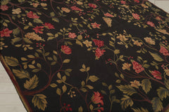 8x10 Dark Green, Lime, Rose Color Hand Knotted 100% Wool Traditional Oriental Rug