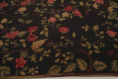 8x10 Dark Green, Lime, Rose Color Hand Knotted 100% Wool Traditional Oriental Rug