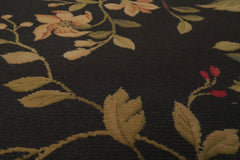 8x10 Dark Green, Lime, Rose Color Hand Knotted 100% Wool Traditional Oriental Rug