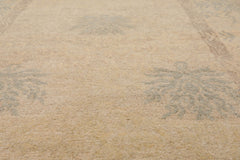 4x6 Beige, Taupe, Slate Color Hand Knotted 100% Wool Transitional Oriental Rug