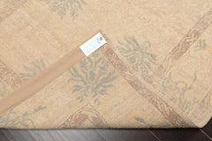 4x6 Beige, Taupe, Slate Color Hand Knotted 100% Wool Transitional Oriental Rug