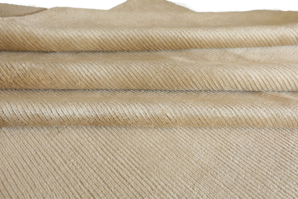 Multi Size Beige Color Hand Knotted Tibetan 100% Silk Contemporary Oriental Rug