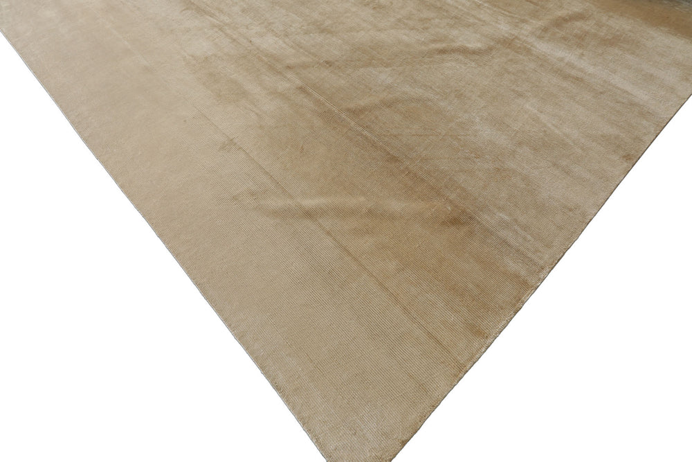 Multi Size Beige Color Hand Knotted Tibetan 100% Silk Contemporary Oriental Rug