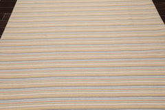 6x9 Beige, Taupe, Gray Color Hand Knotted 100% Wool Modern Oriental Rug