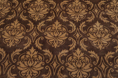 6x9 Brown, Caramel, Color Hand Knotted 100% Wool Transitional Oriental Rug