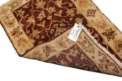 Knotted Rug Sage Hand Knotted 2'x3' Traditional Oushak Wool Oriental Area Rug