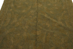 Knotted Rug Lime Light Gold Hand Knotted 6'x9' French Aubusson Savonnerie Asmara Traditional 100% Wool Oriental Area Rug