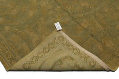Knotted Rug Lime Light Gold Hand Knotted 6'x9' French Aubusson Savonnerie Asmara Traditional 100% Wool Oriental Area Rug