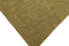 Knotted Rug Lime Light Gold Hand Knotted 6'x9' French Aubusson Savonnerie Asmara Traditional 100% Wool Oriental Area Rug