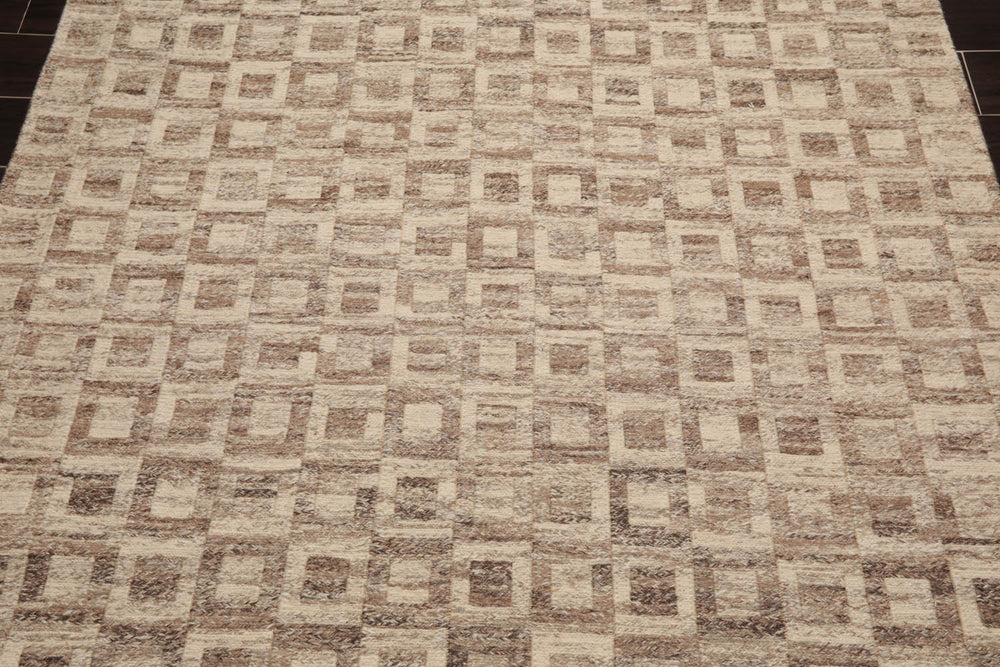5x8 Beige, Brown, Color Hand Knotted Soumak 100% Wool Modern Oriental Rug