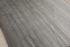 8x10 Tone On Tone Gray, , Color Hand Knotted Tibetan 100% Wool Modern & Contemporary Oriental Rug
