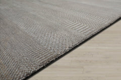 8x10 Tone On Tone Gray, , Color Hand Knotted Tibetan 100% Wool Modern & Contemporary Oriental Rug
