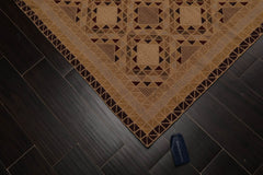 6x9 Tan, Brown, Chocolate Color Hand Knotted Soumak 100% Wool Traditional Oriental Rug