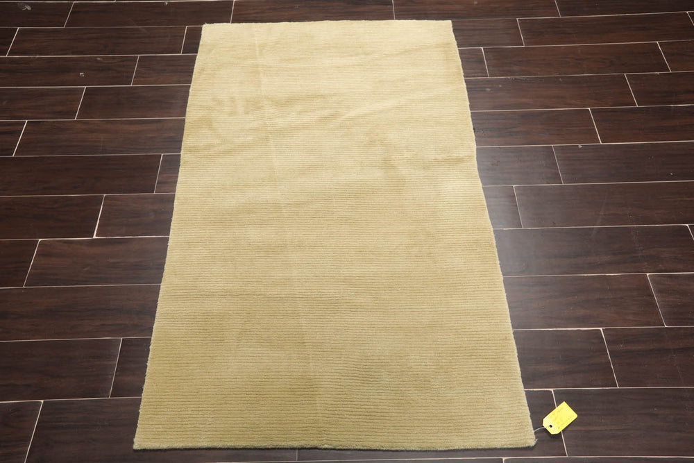 3x5 Mint, , Color Hand Knotted 100% Wool Modern Oriental Rug