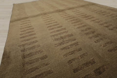 4x6 Olive Green, , Color Hand Knotted Tibetan 100% Wool Modern & Contemporary Oriental Rug