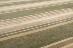 4x6 Beige, Green, Taupe Color Hand Knotted Tibetan 100% Wool Modern & Contemporary Oriental Rug