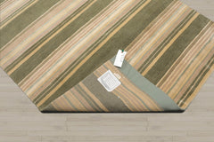 4x6 Beige, Green, Taupe Color Hand Knotted Tibetan 100% Wool Modern & Contemporary Oriental Rug