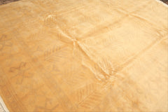 8x10 Tan, Beige, Gray Color Hand Knotted Oushak New Zealand Wool Transitional Oriental Rug