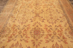 9x12 Beige, Blush, Gray Color Hand Knotted Oushak Wool Traditional Oriental Rug