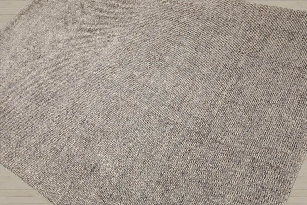 5x8 Taupe, Ivory, Color Hand Knotted 100% Wool Modern & Contemporary Oriental Rug