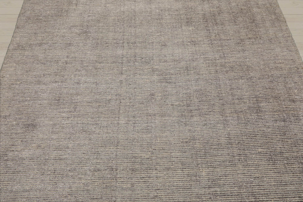 5x8 Taupe, Ivory, Color Hand Knotted 100% Wool Modern & Contemporary Oriental Rug