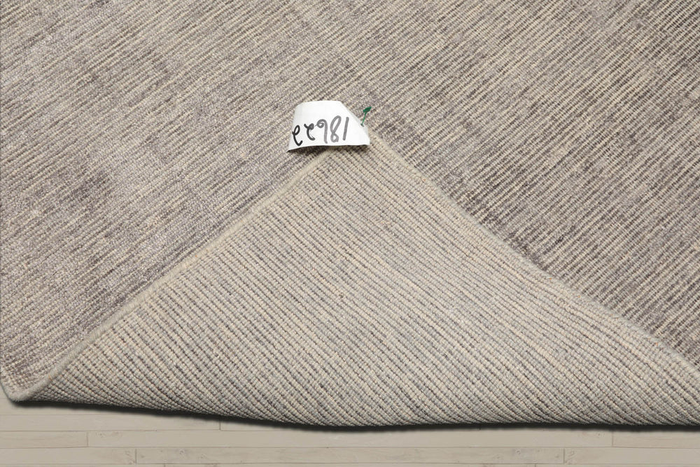 5x8 Taupe, Ivory, Color Hand Knotted 100% Wool Modern & Contemporary Oriental Rug