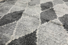 5x8 Tone On Tone Gray, , Color Hand Knotted 100% Wool Tribal Oriental Rug